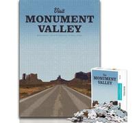 Puzzle 1000 pièces pour Adultes et Adolescents, Visite de Monument Valley, Anti-Stress, Vacances à la Maison, Jouets de décoration pour la Maison (75x50cm)