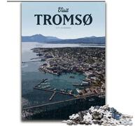 Puzzle 1000 pièces pour Adultes et Adolescents, Visite de Tromso, Jouets Anti-Stress, Cadeaux d'anniversaire et Cadeaux Uniques pour Les 14 Ans et Plus, 26x38cm