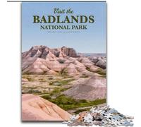Puzzle 1000 pièces pour Adultes et Adolescents, Visite des Badlands, Jouet éducatif et décompressant, Cadeaux du Père Noël Secret (50x75cm), 1000 pièces