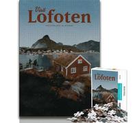 Puzzle 1000 pièces pour Adultes et Adolescents, Visite des Lofoten, Jeu de réflexion, Cadeau pour Les Amis et la Famille, à partir de 14 Ans, 38x26cm