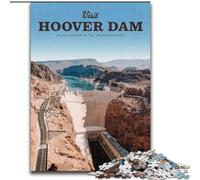 Puzzle 1000 pièces pour Adultes et Adolescents : Visite du Barrage Hoover, Jouets Anti-Stress, Cadeaux d'anniversaire Uniques pour Les 14 Ans et Plus, 26 x 38 cm