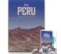 Puzzle 1000 pièces pour Adultes et Adolescents : Visite du Pérou, détente, séjour, Passe-Temps, Amour Entre Couples (75 x 50 cm)