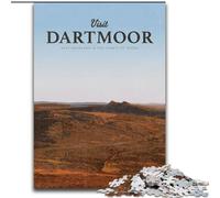 Puzzle 1000 pièces pour Adultes et Adolescents Visitez Dartmoor Jouet éducatif intellectuel décompressant Cadeaux du Père Noël Secret (50x75cm) 1000 pièces