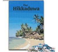 Puzzle 1000 pièces pour Adultes et Adolescents Visitez Hikkaduwa, pour Les 14 Ans et Plus pour Un Jeu éducatif, Un défi, Un Jouet, Un Cadeau pour Les Anniversaires 50x75cm