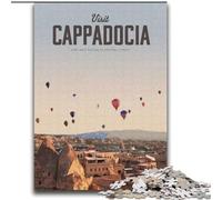 Puzzle 1000 pièces pour Adultes et Adolescents Visitez la Cappadoce Jouet éducatif intellectuel décompressant Cadeaux du Père Noël Secret (38x52cm) 1000 pièces