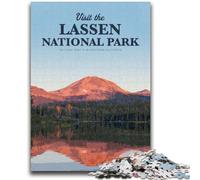 Puzzle 1000 pièces pour Adultes et Adolescents Visitez Le Parc National de Lassen Puzzles pour Adolescents, Cadeaux d'anniversaire, décoration Murale pour Les 14 Ans et Plus (50x75cm)