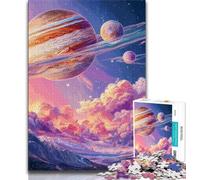 Puzzle 1000 pièces pour Adultes et Adolescents Voie lactée Jupiter, Jouets éducatifs et éducatifs pour la Famille, idéal pour la décoration de Bureau 75x50cm