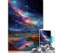 Puzzle 1000 pièces pour Adultes et Adolescents Voie lactée Univers Galaxie Puzzle 1000 pièces Relax Games est Un pour Toute la Famille 26x38cm