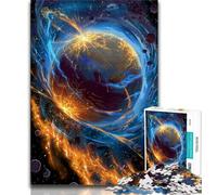 Puzzle 1000 pièces pour Adultes et Adolescents Voie lactée Univers Galaxie, Staycation Kill Time avec Affiche et fiche de Questions Assorties 75x50cm
