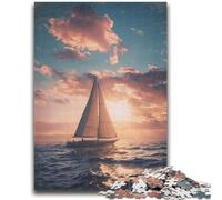 Puzzle 1000 pièces pour Adultes et Adolescents, voilier naviguant sur l'océan, Jouets éducatifs pour la Famille, Cadeaux d'anniversaire Uniques (75x50cm)
