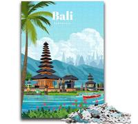 Puzzle 1000 pièces pour Adultes et Adolescents Voyage à Bali pour Les 14 Ans et Plus Jeu Impossible Cadeau d'anniversaire de Noël (Taille 50x75cm)