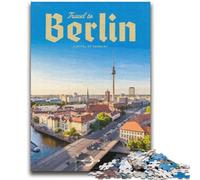 Puzzle 1000 pièces pour Adultes et Adolescents Voyage à Berlin pour Un Jeu éducatif, Un défi, Une décoration intérieure Unique et des Cadeaux (Taille 38x52cm)