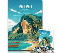 Puzzle 1000 pièces pour Adultes et Adolescents, Voyage à Phi Phi, Jouets éducatifs, Jeux Anti-Stress, Cadeaux d'anniversaire Uniques (38x26cm)