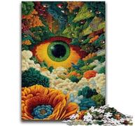 Puzzle 1000 pièces pour Adultes et Adolescents, Yeux colorés, Jeu éducatif Familial, décoration Murale, Cadeaux d'anniversaire et de Noël Uniques, 26x38cm