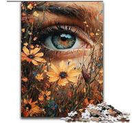 Puzzle 1000 pièces pour Adultes et Adolescents, Yeux de Fleurs, Jouet éducatif et décompressant, Cadeau d'anniversaire, décoration Murale (Taille 50x75cm)