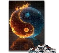 Puzzle 1000 pièces pour Adultes et Adolescents Yin et Yang, Jouet éducatif Anti-Stress, Interaction Parent-Enfant, pour Les Enfants de 14 Ans et Plus, 50x75cm