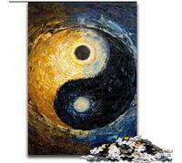 Puzzle 1000 pièces pour Adultes et Adolescents Yin et Yang, Jouet éducatif Anti-Stress, Superbes Cadeaux et Jouets (Taille 26x38cm)
