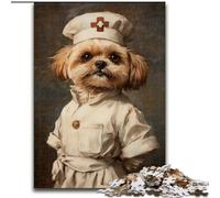 Puzzle 1000 pièces pour Adultes et Adolescents, Yorkshire Terrier Nurse, Jeu Familial, décoration intérieure Unique et Cadeaux pour Les 14 Ans et Plus (Taille 50x75cm)