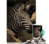 Puzzle 1000 pièces pour Adultes et Adolescents Zèbre, Aide Le Cerveau à exercer des Jouets addictifs pour cultiver la Patience, décoration Parfaite (38x26cm)