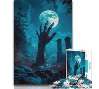 Puzzle 1000 pièces pour Adultes et Adolescents Zombies dans la Tombe, Puzzle Adulte, défi Difficile à Offrir en Cadeau à Toute la Famille (Taille 38x26cm)