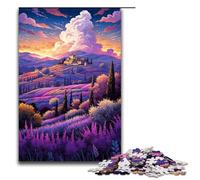 Puzzle 1000 pièces pour Adultes et Enfants Champs de Lavande en Provence France. Puzzle en Bois pour Adultes 1000 pièces (75 x 50 cm).