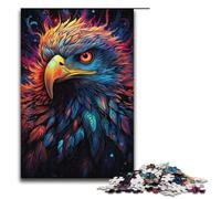 Puzzle 1000 pièces pour Adultes et Enfants par Jigsaw Puzzles Aigle psychédélique coloré pour Adultes Puzzle en Bois 1000 pièces (38 x 26 cm)