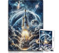 Puzzle 1000 pièces pour Adultes Expédition Cosmique Activités familiales Jeu de réflexion Idées Cadeaux et Jouets (Taille 50x75cm)