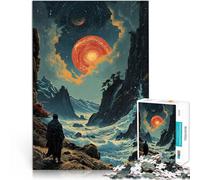 Puzzle 1000 pièces pour Adultes Explorateur sur Une planète inconnue Soulagement du Stress est idéal comme Cadeau pour Toute la Famille 50x70cm