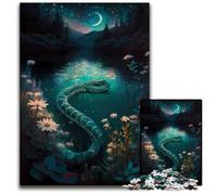Puzzle 1000 pièces pour Adultes, Fable du Serpent, Puzzle en Bois, pour la fête des mères, Les Anniversaires et Noël, 50x75cm