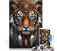 Puzzle 1000 pièces pour Adultes Fable Tiger Aidez Le Cerveau à exercer des Jouets addictifs pour cultiver la Patience Bon Cadeau 52x38cm