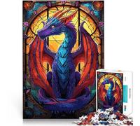 Puzzle 1000 pièces pour Adultes Fantaisie de Dragon taché Jouets de Jeu pour Cadeau Familial Une œuvre d'art 38x26cm