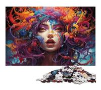 Puzzle 1000 pièces pour Adultes Fantaisie Femme étrange Difficile pour Les Adolescents de 14 Ans et Plus 1000 pièces (38 x 26 cm)