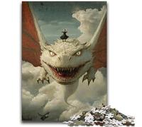 Puzzle 1000 pièces pour Adultes Fantasy Dragon Puzzle 1000 pièces, idéal comme Cadeau pour Toute la Famille Convient aux Enfants de 14 Ans et Plus (50x75cm)