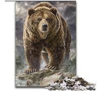 Puzzle 1000 pièces pour Adultes Fantasy Grizzlies Puzzle 1000 pièces pour Adultes Idéal pour décorer et stimuler Le Cerveau (Taille 26x38cm)