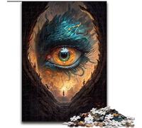 Puzzle 1000 pièces pour Adultes Fantasy Phoenix Eye, Jeu Stimulant et Familial avec des pièces de Formes aléatoires entièrement emboîtables (Taille 50x75cm)
