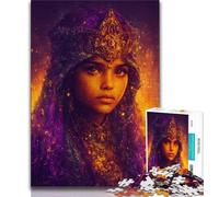 Puzzle 1000 pièces pour Adultes Fantasy Queen, défi Difficile et Anti-Stress avec Affiche et fiche de Questions-réponses Assorties 38x26cm