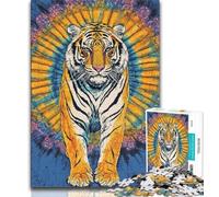 Puzzle 1000 pièces pour Adultes Fantasy Tiger 1000 pièces pour Adolescents, Jeux Amusants en Famille, idéal comme Cadeau pour Toute la Famille (Taille 38x26cm)