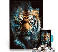 Puzzle 1000 pièces pour Adultes Fantasy Tiger Family Entertainment Toys 26x38cm Collection Artistes Beaux-Arts pour Adolescents de 14 Ans et Plus