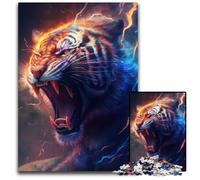Puzzle 1000 pièces pour Adultes Fantasy Tiger, Puzzle en Carton, Jeu Familial interactif, défi cérébral, Jouet éducatif 26x38cm/10,23x14,96 Pouces