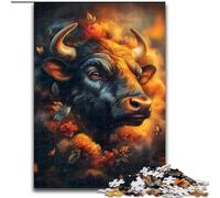 Puzzle 1000 pièces pour Adultes Fantasy Yak, Casse-tête Stimulant pour Adolescents, soirée de Jeux en Famille Amusante 50x75cm