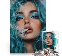 Puzzle 1000 pièces pour Adultes Femme Accro au Tabac Réduction du Stress intéressante Offrir en Cadeau à Toute la Famille 38x26cm
