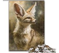 Puzzle 1000 pièces pour Adultes Fennec Fox, Jeu de réflexion pour Adolescents, pour Une soirée de Jeux en Famille Taille 50x75cm