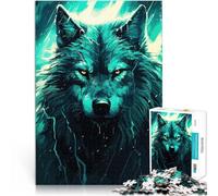 Puzzle 1000 pièces pour Adultes Fenrir Le Loup Nordique Jeux éducatifs Décoration d'intérieur Idées Cadeaux 52x38cm