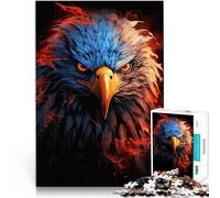 Puzzle 1000 pièces pour Adultes Feu de fierté de l'aigle américain Apprentissage éducatif Cadeaux d'anniversaire 38x26cm