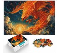 Puzzle 1000 pièces pour Adultes, Fiery Phoenix Over Turbulent Seas