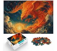 Puzzle 1000 pièces pour Adultes, Fiery Phoenix Over Turbulent Seas