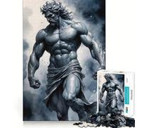 Puzzle 1000 pièces pour Adultes Figurine de Dieu musclé Renforcement Musculaire, mémoire, détente, Divertissement, qualité supérieure, pour Les fêtes (38x52cm)