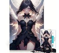 Puzzle 1000 pièces pour Adultes Fille Anime Ange Jeu de mémoire et de Concentration Ajustement Parfait Format Compact Idéal pour des Moments de Jeu en Famille (50x75cm)