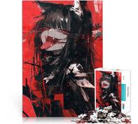 Puzzle 1000 pièces pour Adultes Fille-Chat Vampire animée Séjour Anti-Stress pour Tuer Le Temps Idées Cadeaux 75x50cm