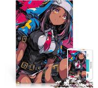 Puzzle 1000 pièces pour Adultes Fille d'anime avec Une Croix Compétition de Vitesse Manuelle Décoration Parfaite 38x26cm